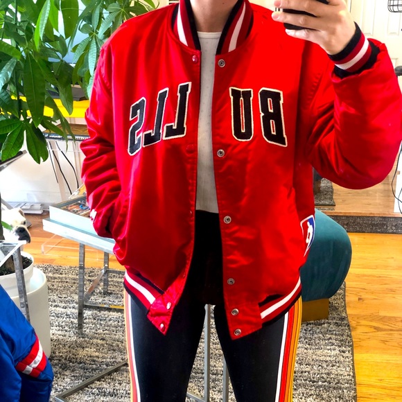 REVERSIBLE NBA Chicago Bulls vintage Starter coat - Picture 4 of 16